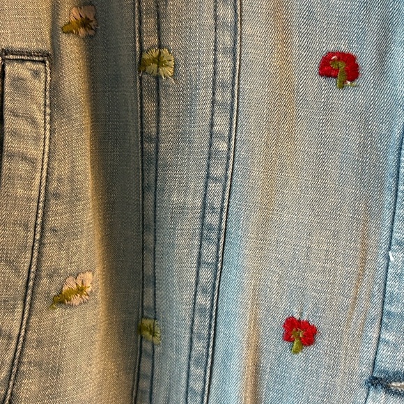 Harper Heritage floral Embroidered Denim Jacket - Picture 7 of 9